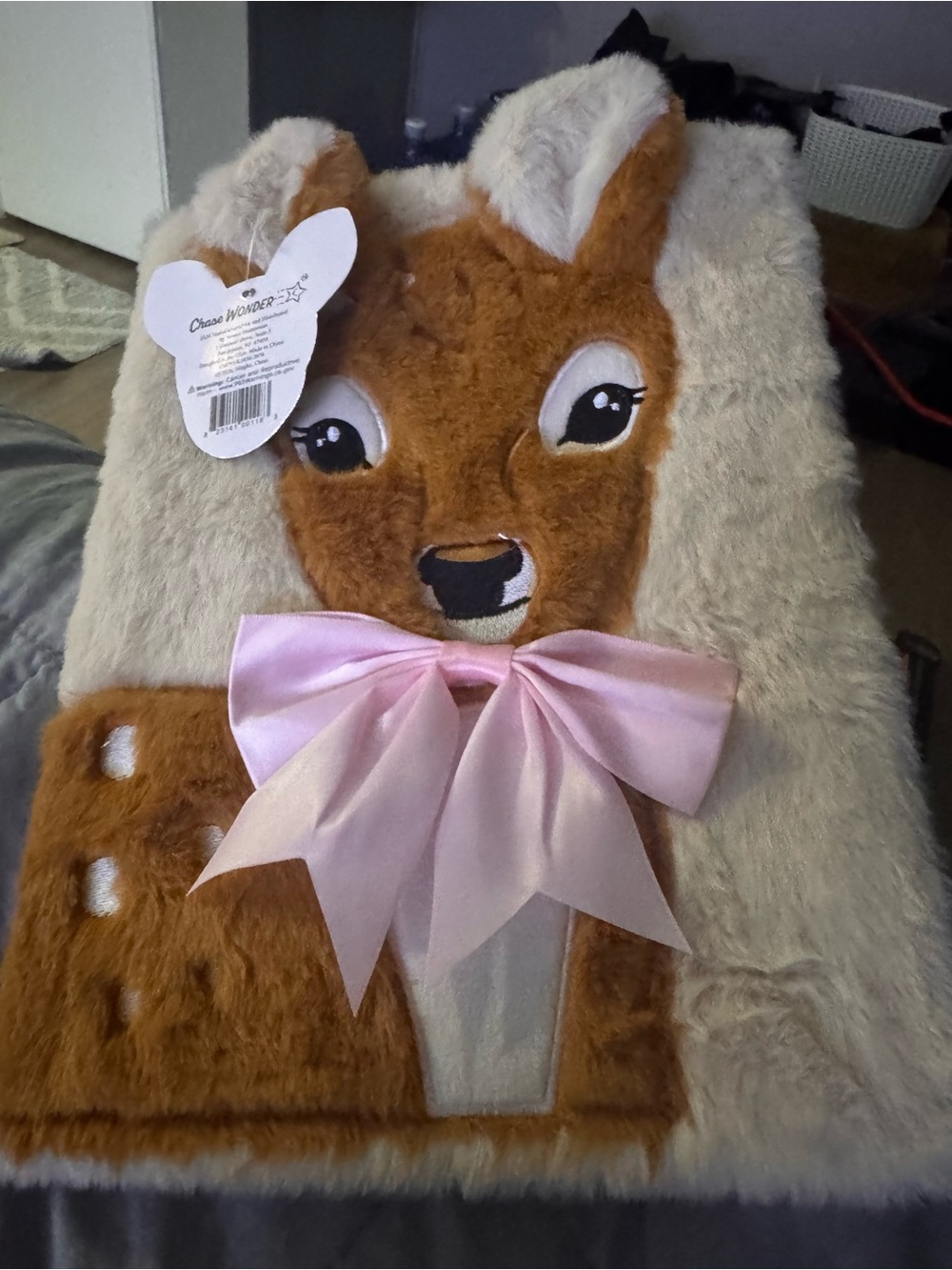 Oversized Plush Fawn Sketchbook